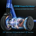thumbnail image 5 of COBIZI Electric Scooter for Adult & Teen,Top 15.5 Mph & 10-15 Long Miles Range, 250W Motor Foldable Kick Scooters with LED Display and Braking System,Dark Blue, 5 of 7