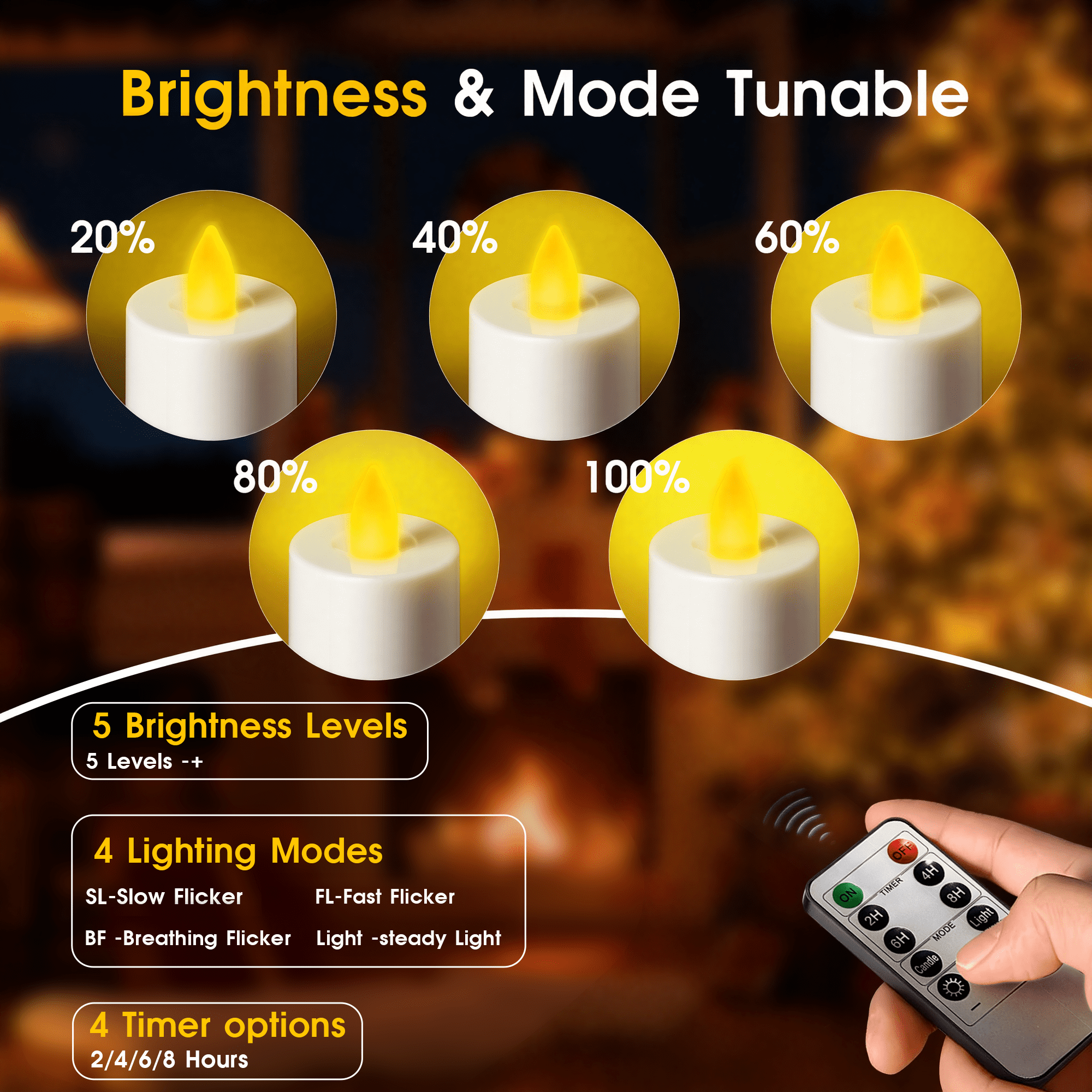 Flameless Candles, 12 Pack Rechargeable LED Lights with Remote Control & Charging Base Home Birthday Party Decorations