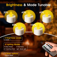 thumbnail image 7 of Flameless Candles, 12 Pack Rechargeable LED Lights with Remote Control & Charging Base Home Birthday Party Decorations, 7 of 7