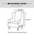 thumbnail image 3 of AIGIA Wingback Chair Covers Velvet Plush Wing Chair Slipcover 1 Piece Wing Back Chair Slipcovers Sofa Cover with Elastic Bottom, 3 of 6