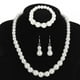 thumbnail image 4 of Conjunto de joyas para fiesta, collar de boda con perlas de imitación, conjunto de joyas para novias y bodas, conjunto de joyas con resultados impresionantes, 4 of 9
