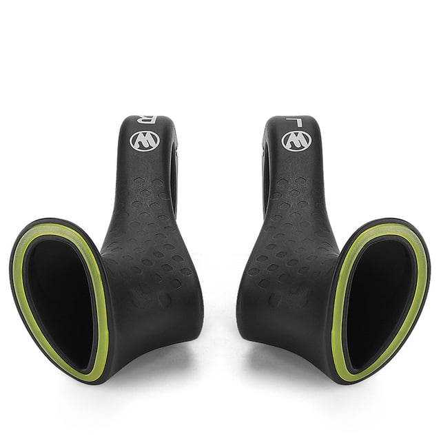 Extremos barra bicicleta fluorescentes cómodos diseño ergonómico empuñaduras nailon manillar accesorio ciclismo