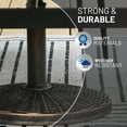 thumbnail image 3 of US Weight 22lb Cast Stone Patio Umbrella Base - Durable Weather-Resistant Wicker Pattern- Bronze, 3 of 6