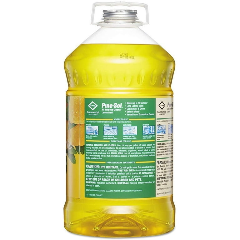 Clorox Company 35419 Pine Sol Solution, 144-Ounce, Lemon Fresh