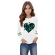 thumbnail image 5 of Blusas y camisas de manga larga con cuello redondo, moda del Día de San Patricio, blusa informal con estampado bonito de manga larga para niños y niñas., 5 of 6