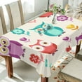 thumbnail image 4 of GZHJMY Owl Tablecloth, Rectangle Waterproof Washable Polyester Table Cover for Picnic Dinner Holiday Party Decor, 54 x 72 Inch, 4 of 7