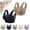 Brown, variant on Hana Bra for Senior Women, 2Pcs Cotton Buttonless Comfy Lifting Shaping Bras, Full Coverage Underwire-Free Push up Bras Soft Breathable Bras for Older Women Daily Wear