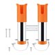 thumbnail image 3 of 2 en 1 tubo de pescador de pescador de caña de pesca Regalización para el marido Soporte de almacenamiento conveniente para marino kayak yate Naranja, 3 of 8