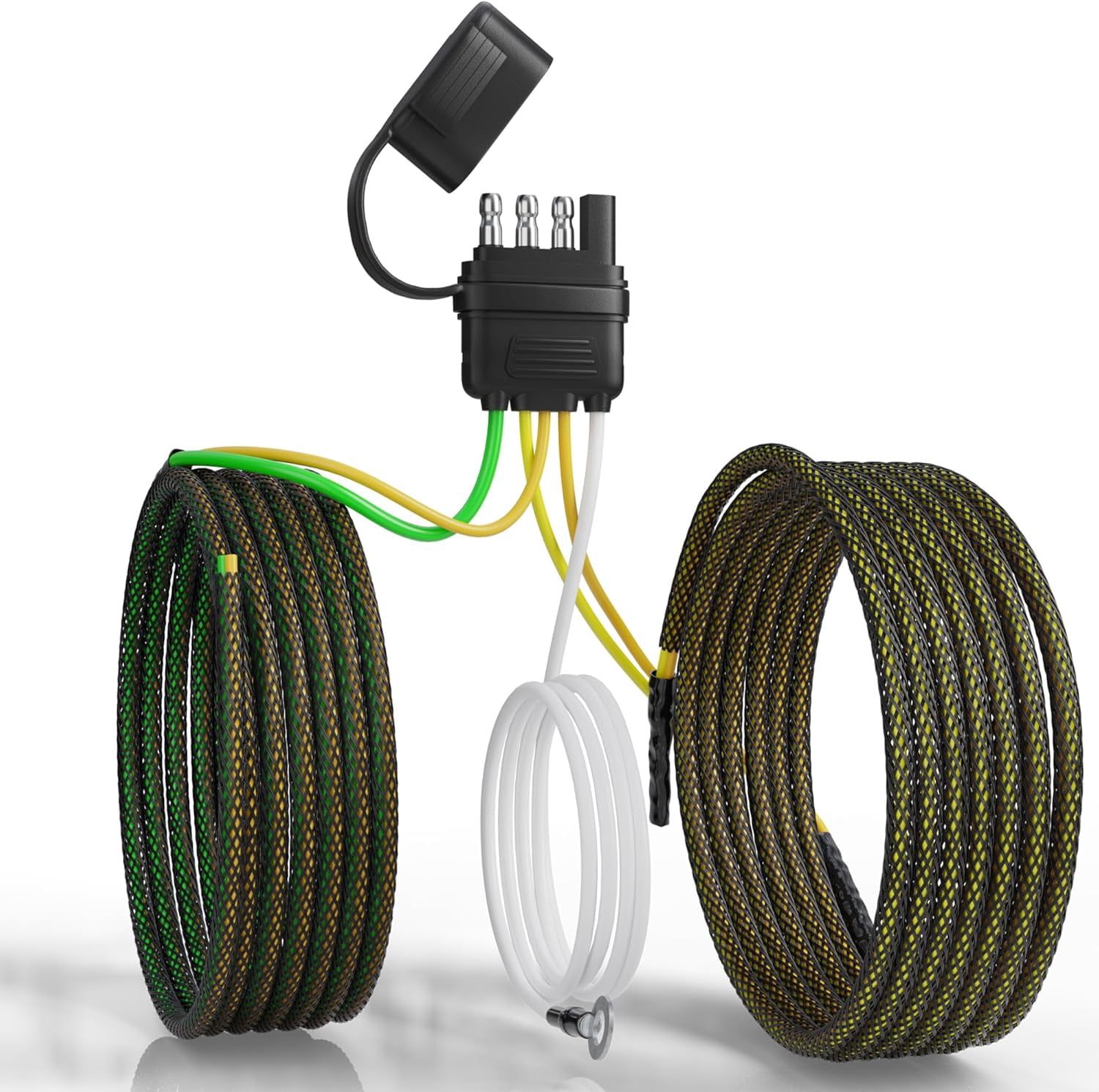 Oyviny 4 Pin 5 Wire Trailer Wiring Harness 22FT for Rewiring Trailer Both-Sid Oyviny 4 Pin 5 Wire Trailer Wiring Harness 22FT for Rewiring Trailer Both-Sid