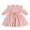 Pink, variant on KYAIGUO Kids Toddler Girls Spring Fall Dress Baby Long Sleeve Pullover Dress Casual Ruffle Solid Color Cotton Dress Little Girls New Dress Princess Dress for 2-6 Years