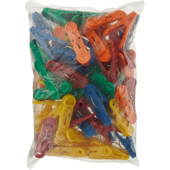 Balloon Accessories Clip-N-Weight, 16g, Primary Colors, 50 Count (Pack of 1)