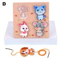 thumbnail image 2 of Gwong Juguete 1 set Block Jigsaw Creative Early Learning DIY Hortalizas de madera Bloque de rompecabezas para niños Gwong 30010707, 2 of 6