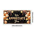 thumbnail image 2 of Decorative Design Appreciation Banner Star Pattern Celebration Decoration Party Backdrop for Employee Recognition Event Celebration Office Party, 2 of 7