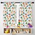 thumbnail image 5 of Blackout Kids Curtains,White Cartoon Cute Dinosaurs Pattern Childrens Insulated Curtains Set Of 2,Bedroom Essentials,Toddler Room Decor 42"x54", 5 of 5