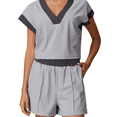 thumbnail image 1 of Short de Yoga et de Danse pour Femme, Shorts de Sport d'Été, Cyclisme et Randonnée, Gris, P, 1 of 7