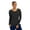 Black, variant on Women's Underscrub Soft Knit Melissa Longsleeve Scrub Tee with Breathable & Easy Care Fabric 5047