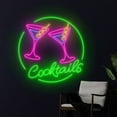 thumbnail image 3 of Handmadetneonsign Cocktails Martini Wall Art, Martini Wall Decor, Martini Cocktail Bar Wall Decor, 3 of 5