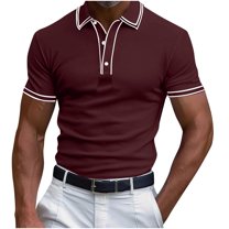 Mens Golf Polo Shirts Short Sleeve Moisture Wicking Golf Polo Shirts Collared Athletic Tennis Shirt