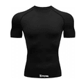 thumbnail image 1 of Playera Bloosom  Licra Deportiva Compresión Correr Manga Corta Gym M Negro, 1 of 4