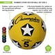 thumbnail image 5 of Set de 6 Balones de Fútbol de Goma Talla 4 Champion Sports en Colores Surtidos, 5 of 9
