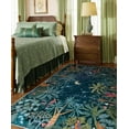 thumbnail image 2 of Midnight jungle green rug, washable rug 160x230 cm for bedroom beautiful soft large office area rug plant stain resistant non-slip dining room rug for under desk living room midnight jungle, 2 of 5