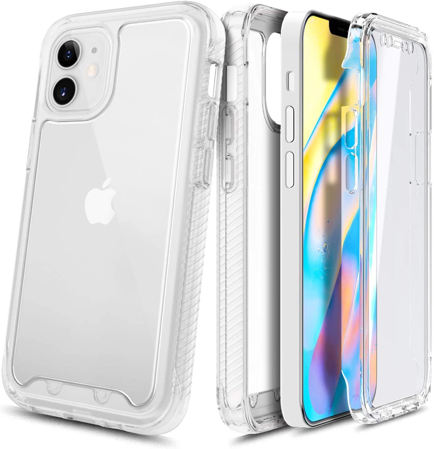 Spigen Bundle - Wall Charger + Clear Case + Screen Protector for Apple iPhone  12 Mini (ASE01977) - Al Hosani Computer