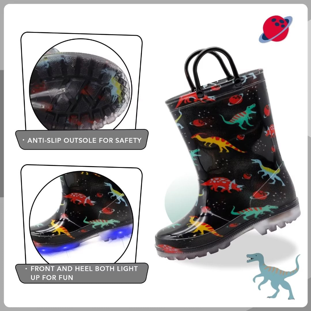 Children's place light top up rain boots