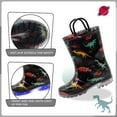 EUXTERPA ToddlerKids Light Up Rain Boots Boys Waterproof Rain Boots