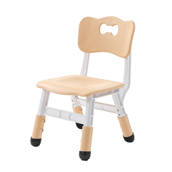 UNICOO® Kids Chair, Children Classroom Chair Suitable for Family Classroom/Preschool/Daycare/Playroom, Adjustable Height Toddler Chair (Natural, Set of 2)