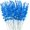 blue, variant on 20 Fall Artificial Flowers with Eucalyptus Leaves, Faux Eucalyptus Stems and Branches for Floral Arrangements, Weddings, Home, Garden, Table Centerpieces and Party Decorations