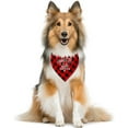 thumbnail image 2 of Promoted to Big Sister Dog Bandana, Dog Bandana, Red Buffalo Plaid Pet Scarf, Pet Dog Scarf Accessories, Pet Dog Gender Revealing Triangle Scarf, Dog Bandana for Small Medium Large Dogs (C26), 2 of 4