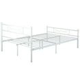 thumbnail image 3 of Yoneston Easy Set-up Premium Full Size Metal Platform Bed, White, 3 of 7