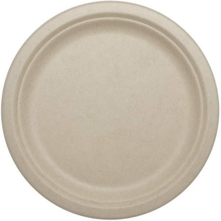 

100% Compostable Plates by Made from Ubleached Plant Fiber 9 Plates (Pack of 1000)