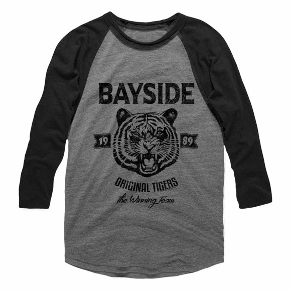 Saved By The Bell Comédie des Années 80 Sitcom Bayside Original Tigers T-Shirt Raglan pour Adulte