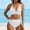 Swimsuit-38White, variant on Gamivast Swimsuits for Women Bikini Sets Push up Criss Cross Top Mesh Detail High Waisted Bikini Tummy Control Swimwear Beach Bathing Suits Cruise Swimwear