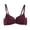 03* Wine, variant on Women's Sexy Lace Bra Full Coverage Floral Lace Underwired Bra Plus Size Non Padded Comfort Bra Ladies Bras Everyday Bras Push up Bras for Women Lace Brassiere Seamless Bra