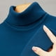thumbnail image 5 of Suéter de cuello alto con camisa de punto para hombres jóvenes y de mediana edad, suéter cálido de color sólido, suéter multicolor, 5 of 6