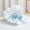 Blue, variant on FAMTKT Toddler Baby Summer Sun Protection Fashion Flower Print Mesh Breathable Sun-hat Cute Sunscreen Hat Cap, Baby Sun Hat( Pink, 1-4 Years )