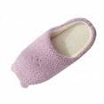 thumbnail image 2 of Women‘s Bear Slippers, Cute Animal Design with Super Soft Sole, Quiet & Non-Slip for Hardwood Floors, Warm Plush for Winter, Gift for Her Light Purple 39, 2 of 3