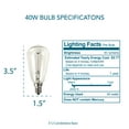 ScentSationals 40 Watt Edison Wax Warmer Replacement Light Bulb