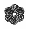 thumbnail image 7 of 13 Inch Round Placemats Set of 6, Black White Christmas Non Slip Heat Insulation PP Table Mats, Xmas Tree Snowflake Winter Abstract Washable Place Mats for Kitchen Dining Party Table Decor, 7 of 7