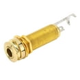 thumbnail image 1 of Guitar Bass Barrel Jack 1/4 Inch 6.35mm Threaded Cylinder Output Jack Socket For Electric Guitars Basses, 1 of 8