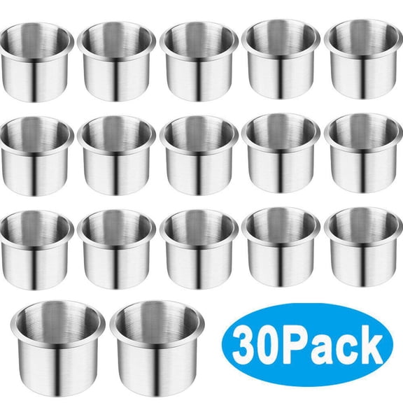 30PACK Stainless Steel Cup Drink Holders for Car Boat Truck Marine Camper RV US