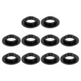 thumbnail image 1 of Uxcell 10Pcs Cojinete de manga con brida, buje de plástico ID 10mm x OD 12mm x Longitud 4mm buje POM, Negro, 1 of 7