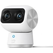 eufy Security Indoor Cam S350, Dual Cameras, 4K UHD Resolution Security Camera with 8× Zoom and 360° PTZ