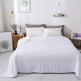 thumbnail image 2 of Style Basics Bed Blanket - Solid Plush - Silky Soft and Cozy, Flannel Fleece Velvet, White, Full/Queen 90 X 90, 2 of 6