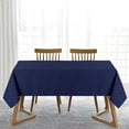 thumbnail image 1 of Litake Square Tablecloth Navy Blue Waterproof Stain Resistant Small Checkered Table Cloth Cover Protector for Dining Tabletop 52 x 52 Inch, 1 of 6