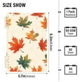 thumbnail image 2 of FORMRS 1-Subject Spiral Notebook 8" x 5" College Ruled 60 Refillable Sheet A5 Hard Cover, 2 Pack, Orange Autumn Leaves, 2 of 7