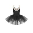 thumbnail image 5 of Doomiva Kids Girls Camisole Ballet Leotard Tutu Skirt Swan Lake Fancy Princess Dance Dress Ballerina Outfit Black 10, 5 of 6
