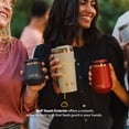 thumbnail image 4 of RTIC 18 oz Ceramic Lined Insulated Happy Hour Pint Tumbler, Leak Resistant Lid, Soft-Touch Exterior, Black Cherry, 4 of 8